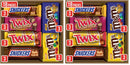 MARS M&M'S Peanut, M&M'S Caramel,SNICKERS Original,SNICKERS Peanut Butter Squared, TWIX Original and Cookie Dough Variety Pack Full Size Individually Wrapped Milk Chocolate Candy Bars,18 Ct