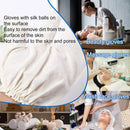 Garshana Gloves Raw Gloves for Ayurvedic, Cellulite Reduction & Dry Brushing – 100% Pure Garshana Gloves with Elastic Wrist Bands for Ayurvedic (2pcs)