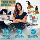 Argan Oil Shampoo and Conditioner Set - Sulfate Free Moroccan Care with Keratin - For Curly, Straight, Dry and Damaged Hair - Moisturizing, Hydrating, Anti Frizz Salon Technology