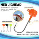 PLUSINNO 133PCS 5.5" Wacky Worm Fishing Lure Kit, Soft Plastic Fishing Lures, Grub Baits Hook Wacky Rig Bass Trout Fishing Worms Lures w/Tackle Box-A