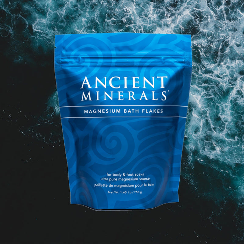 Ancient Minerals Magnesium Bath Flakes - Bathing Alternative to Epsom Salt - Soak in Natural Salts - High-Absorption Efficiency for Relaxation, Wellness & Muscle Relief - 8 lbs