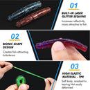 PLUSINNO 133PCS 5.5" Wacky Worm Fishing Lure Kit, Soft Plastic Fishing Lures, Grub Baits Hook Wacky Rig Bass Trout Fishing Worms Lures w/Tackle Box-A