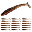 RUNCL Swimbaits Paddle 10/20/30/40PCS, 5/4/3/2 Inchs Paddle Tail, Soft Lure for Trout Crappie Bass, Durable Plastic Bait Swimmer for Saltwater/Freshwater, Fishing Lover's Gift