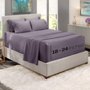 Hearth & Harbor Extra Deep Pocket Sheets - Fits Mattress 18-24 Inches Deep - Extra Deep Pocket Full Size Sets - 6 Piece Full Size - Full - Ice Blue