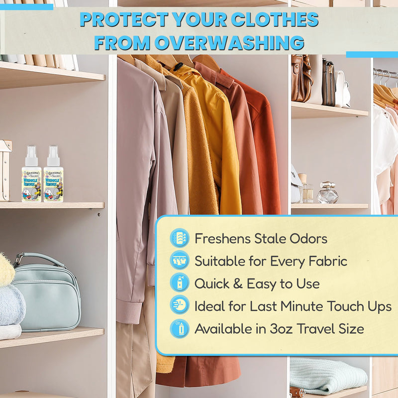 Grandma's Secret Spot Remover Laundry Spray - Chlorine, Bleach and Toxin-Free Stain Remover - Stain Remover for Clothes - Fabric Stain Remover Removes Oil, Paint, Blood and Pet Stains - 16 Oz, 3 Pack