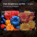 TCL 55-Inch QM7 QLED 4K Smart QD-Mini LED TV with Google TV (55QM751G, 2024 Model) Dolby Vision IQ, Dolby Atmos, HDR, Game Accelerator up to 240Hz, Voice Remote, Works with Alexa, Streaming Television