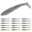 RUNCL Swimbaits Paddle 10/20/30/40PCS, 5/4/3/2 Inchs Paddle Tail, Soft Lure for Trout Crappie Bass, Durable Plastic Bait Swimmer for Saltwater/Freshwater, Fishing Lover's Gift