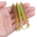 RUNCL Swimbaits Paddle 10/20/30/40PCS, 5/4/3/2 Inchs Paddle Tail, Soft Lure for Trout Crappie Bass, Durable Plastic Bait Swimmer for Saltwater/Freshwater, Fishing Lover's Gift