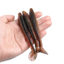 RUNCL Swimbaits Paddle 10/20/30/40PCS, 5/4/3/2 Inchs Paddle Tail, Soft Lure for Trout Crappie Bass, Durable Plastic Bait Swimmer for Saltwater/Freshwater, Fishing Lover's Gift