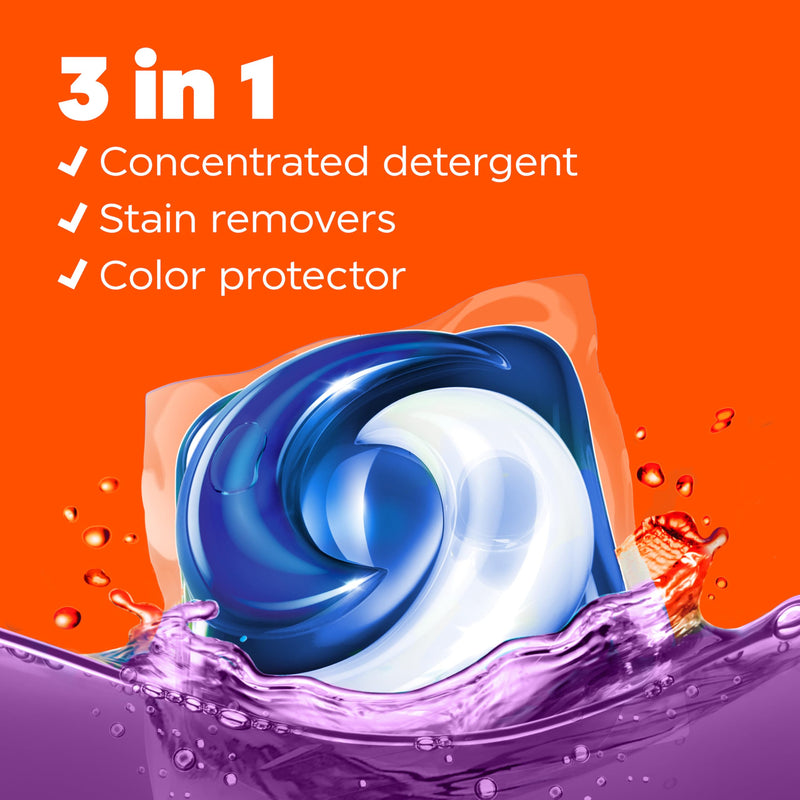 Tide PODS Laundry Detergent Soap Pacs, HE Compatible, 42 Count, Powerful 3-in-1 Clean in one Step, Spring Meadow Scent