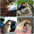 PLUSINNO 133PCS 5.5" Wacky Worm Fishing Lure Kit, Soft Plastic Fishing Lures, Grub Baits Hook Wacky Rig Bass Trout Fishing Worms Lures w/Tackle Box-A