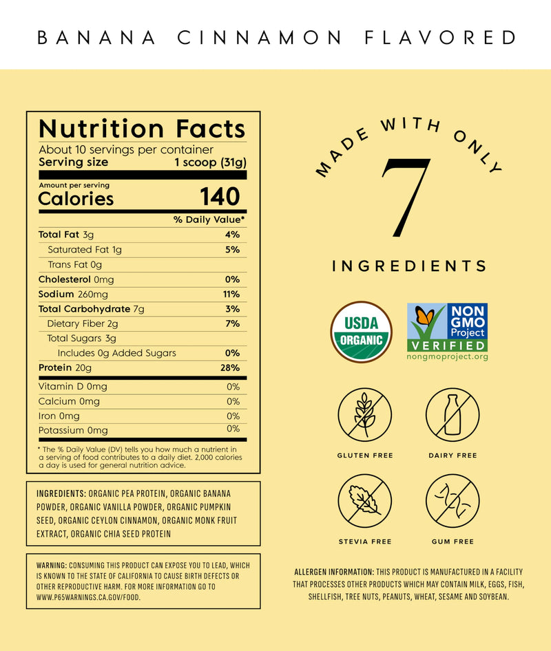 Truvani Vegan Pea Protein Powder | Vanilla | 20g Organic Plant Based Protein | 18 Servings | Keto | Gluten & Dairy Free | Low Carb | No Added Sugar