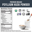 Viva Naturals Organic Psyllium Husk Powder, 24 oz - Finely Ground, Unflavored Plant Based Superfood - Good Source of Fiber for Gluten-Free Baking, Juices & Smoothies - Certified Vegan, Keto and Paleo