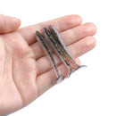 RUNCL Swimbaits Paddle 10/20/30/40PCS, 5/4/3/2 Inchs Paddle Tail, Soft Lure for Trout Crappie Bass, Durable Plastic Bait Swimmer for Saltwater/Freshwater, Fishing Lover's Gift