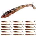 RUNCL Swimbaits Paddle 10/20/30/40PCS, 5/4/3/2 Inchs Paddle Tail, Soft Lure for Trout Crappie Bass, Durable Plastic Bait Swimmer for Saltwater/Freshwater, Fishing Lover's Gift