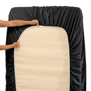 Hearth & Harbor Extra Deep Pocket Sheets - Fits Mattress 18-24 Inches Deep - Extra Deep Pocket Full Size Sets - 6 Piece Full Size - Full - Ice Blue