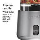 Proctor Silex Durable Electric Vegetable Chopper & Mini Food Processor for Chopping, Puree & Emulsify, 1.5 Cup, 1.5 cups, White