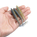 RUNCL Swimbaits Paddle 10/20/30/40PCS, 5/4/3/2 Inchs Paddle Tail, Soft Lure for Trout Crappie Bass, Durable Plastic Bait Swimmer for Saltwater/Freshwater, Fishing Lover's Gift