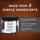 Wildly Organic Chocolate Syrup 20 Oz - Organic, Dairy-Free, Fair Trade, Non-GMO, Kosher, Vegan, Premium Rich Chocolate Flavor - Perfect for Ice Cream, Baking, Coffee, Chocolate Milk, Mocha, & Hot Cocoa - 2 Ingredients: Raw Cacao Powder & Raw Agave