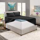 Hearth & Harbor Extra Deep Pocket Sheets - Fits Mattress 18-24 Inches Deep - Extra Deep Pocket Full Size Sets - 6 Piece Full Size - Full - Ice Blue