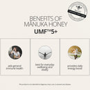 BeeNZ Raw Manuka Honey, Certified UMF 5+ (MGO 83+), Pure New Zealand Manuka Honey, Natural Sweetener, Superfood Honey for Wellness Support, No Sugar Added, Traceable from Hive to Jar, 8.8 oz/250g