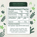 Vitamin D3 with K2 Liquid Drops, All Natural, Non-GMO, 1208iu D3 and 25mcg K2 (mk7) per Serving, Support Your Bones, Immune System and Energy Levels, with or Without Peppermint Oil