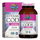 Garden of Life Multivitamin for Women, Vitamin Code Women's Multi - 120 Capsules, Whole Food Womens Multi, Vitamins, Iron, Folate not Folic Acid & Probiotics for Womens Energy, Vegetarian Supplements