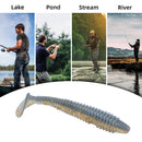 RUNCL Swimbaits Paddle 10/20/30/40PCS, 5/4/3/2 Inchs Paddle Tail, Soft Lure for Trout Crappie Bass, Durable Plastic Bait Swimmer for Saltwater/Freshwater, Fishing Lover's Gift