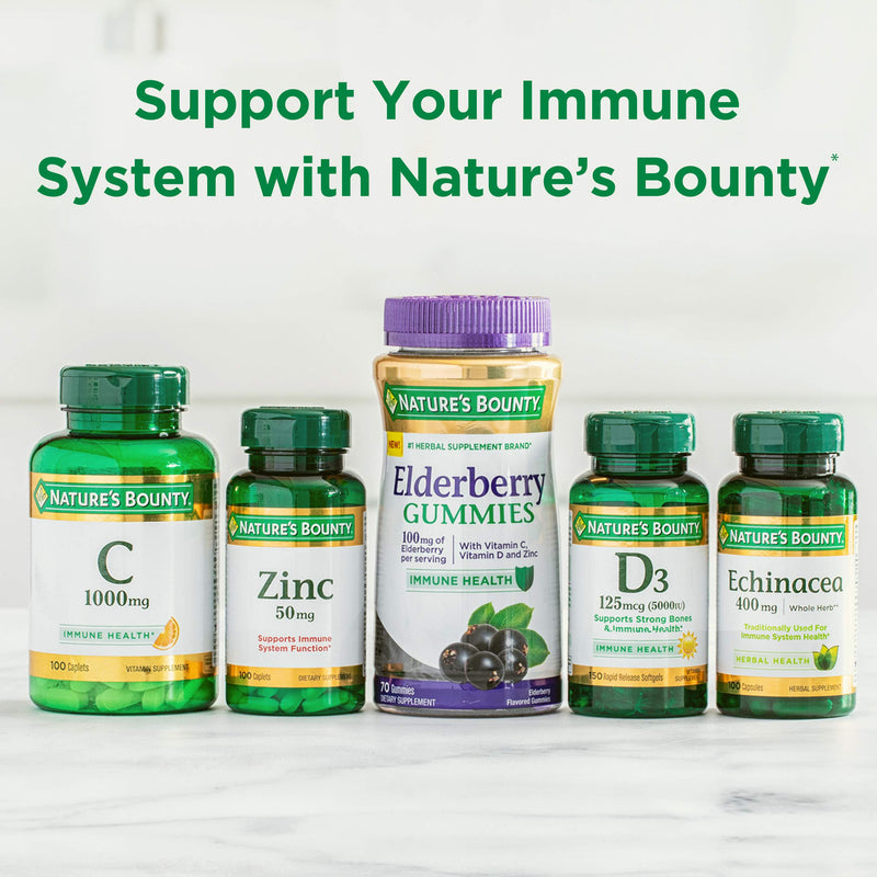 Nature's Bounty Vitamin D, Immune Support, 2000 IU, Softgels, 350 Ct