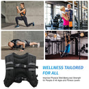 ZELUS Weighted Vest, 6lb/8lb/12lb/16lb/20lb/25lb/30lb Weight Vest with Reflective Stripe for Workout, Strength Training, Running, Fitness, Muscle Building, Weight Loss, Weightlifting, Black(12 lb)