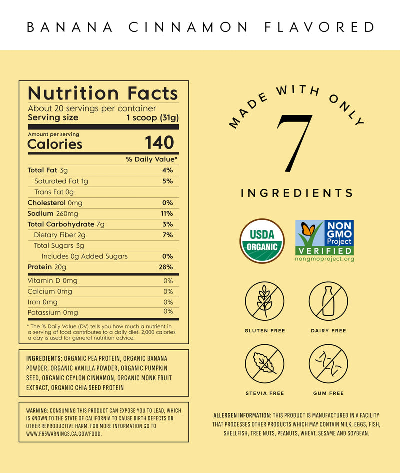 Truvani Vegan Pea Protein Powder | Vanilla | 20g Organic Plant Based Protein | 18 Servings | Keto | Gluten & Dairy Free | Low Carb | No Added Sugar