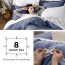 Bedsure Twin/Twin XL Duvet Cover Dorm Bedding - Soft Prewashed White Duvet Cover Twin, 2 Pieces, Includes 1 Duvet Cover (68"x90") with Zipper Closure & 1 Pillow Sham, Comforter NOT Included