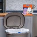 Hefty Ultra Strong 13 Gallon Trash Bags, Tall Kitchen Trash Bags 13 Gallon Size, Drawstring Closure, Continuous Odor Control, White, Clean Burst Scent, 110 Bags