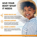 Vitamin D3 K2 - Vitamin D3 10000 iu & K2 as MK-7 120 mcg - Immune & Mood Support, for Bone & Teeth Health - with Magnesium, Zinc & Vitamin C & B12 - Highly Bioavailable - Made in USA, 120 Capsules