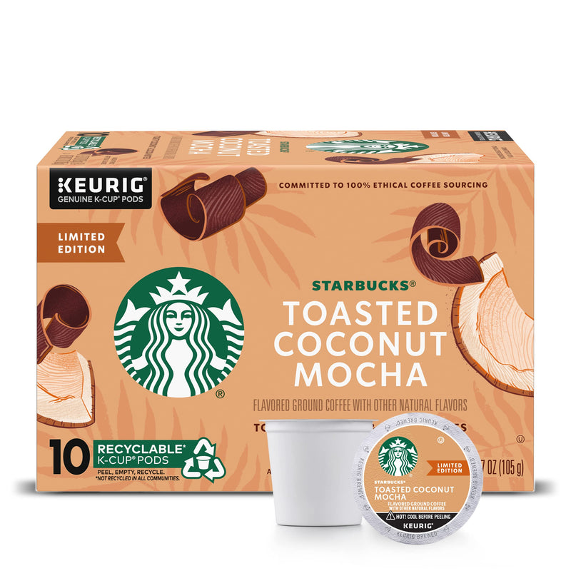 Starbucks K-Cup Coffee Pods—Caramel Flavored Coffee—100% Arabica—1 box (40 pods)