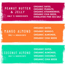 JONESBAR (Variety Pack, 12 Count (Pack of 1)), USDA Organic Fruit & Nut Bar, Non-GMO, Kosher, Vegan, Gluten Free, Simple Snack Bar