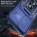 SunStory Compatible with Samsung Galaxy A17 5G Case with HD Screen Protector & Slide Camera Cover & Rotated Ring Kickstand,[Shockproof] Dual Layers Phone Case for Galaxy A17,Red