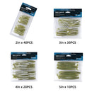 RUNCL Swimbaits Paddle 10/20/30/40PCS, 5/4/3/2 Inchs Paddle Tail, Soft Lure for Trout Crappie Bass, Durable Plastic Bait Swimmer for Saltwater/Freshwater, Fishing Lover's Gift