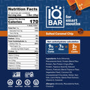 IQBAR Brain and Body Plant Protein Bars - Chocolate Lovers Variety - 12-Count Low Carb - Gluten Free, High Fiber, Vegan Snacks - Low Sugar Meal Replacement