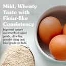 NuNaturals Oat Fiber Powder, All Natural Non-GMO, Supports Digestive Health, 1 lb