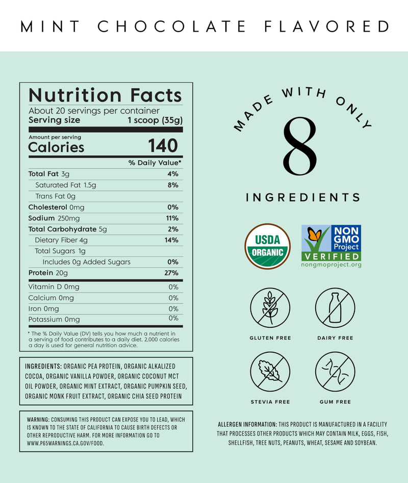 Truvani Vegan Pea Protein Powder | Vanilla | 20g Organic Plant Based Protein | 18 Servings | Keto | Gluten & Dairy Free | Low Carb | No Added Sugar