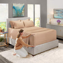 Hearth & Harbor Extra Deep Pocket Sheets - Fits Mattress 18-24 Inches Deep - Extra Deep Pocket Full Size Sets - 6 Piece Full Size - Full - Ice Blue