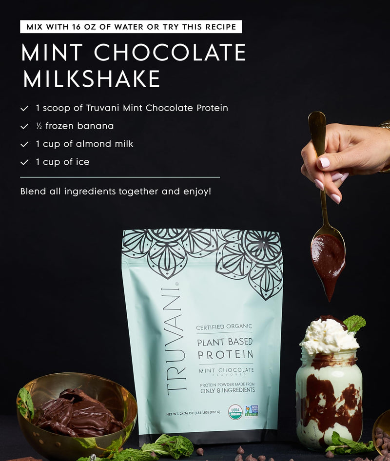 Truvani Vegan Pea Protein Powder | Vanilla | 20g Organic Plant Based Protein | 18 Servings | Keto | Gluten & Dairy Free | Low Carb | No Added Sugar