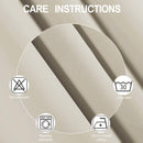 LEMOMO Blackout Curtains 52 x 84 inch/Black Set of 2 Panels/Thermal Insulated Room Darkening Bedroom Curtains