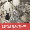 BLACK+DECKER 1.5-Cup Electric Food Chopper, One Touch Pulse, 150W Motor, Stay-Sharp Blade, Dishwasher Safe