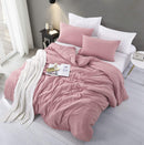 ALAZURIA Bedding Duvet Cover 2 Piece Set - Super Soft Prewashed, Duvet Covers Twin with Zipper Closure & 4 Corner Ties (1 Duvet Cover + 1 Pillow Case) Terracotta Pastel, Twin