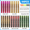 PLUSINNO 133PCS 5.5" Wacky Worm Fishing Lure Kit, Soft Plastic Fishing Lures, Grub Baits Hook Wacky Rig Bass Trout Fishing Worms Lures w/Tackle Box-A