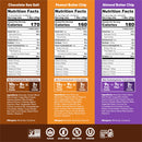 IQBAR Brain and Body Plant Protein Bars - Chocolate Lovers Variety - 12-Count Low Carb - Gluten Free, High Fiber, Vegan Snacks - Low Sugar Meal Replacement