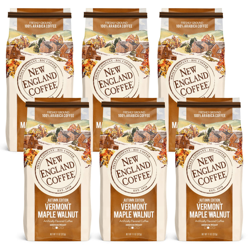 New England Coffee Hazelnut Crème Medium Roast Ground Coffee, 22oz Bag (Pack of 1)