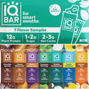 IQBAR Brain and Body Plant Protein Bars - Chocolate Lovers Variety - 12-Count Low Carb - Gluten Free, High Fiber, Vegan Snacks - Low Sugar Meal Replacement